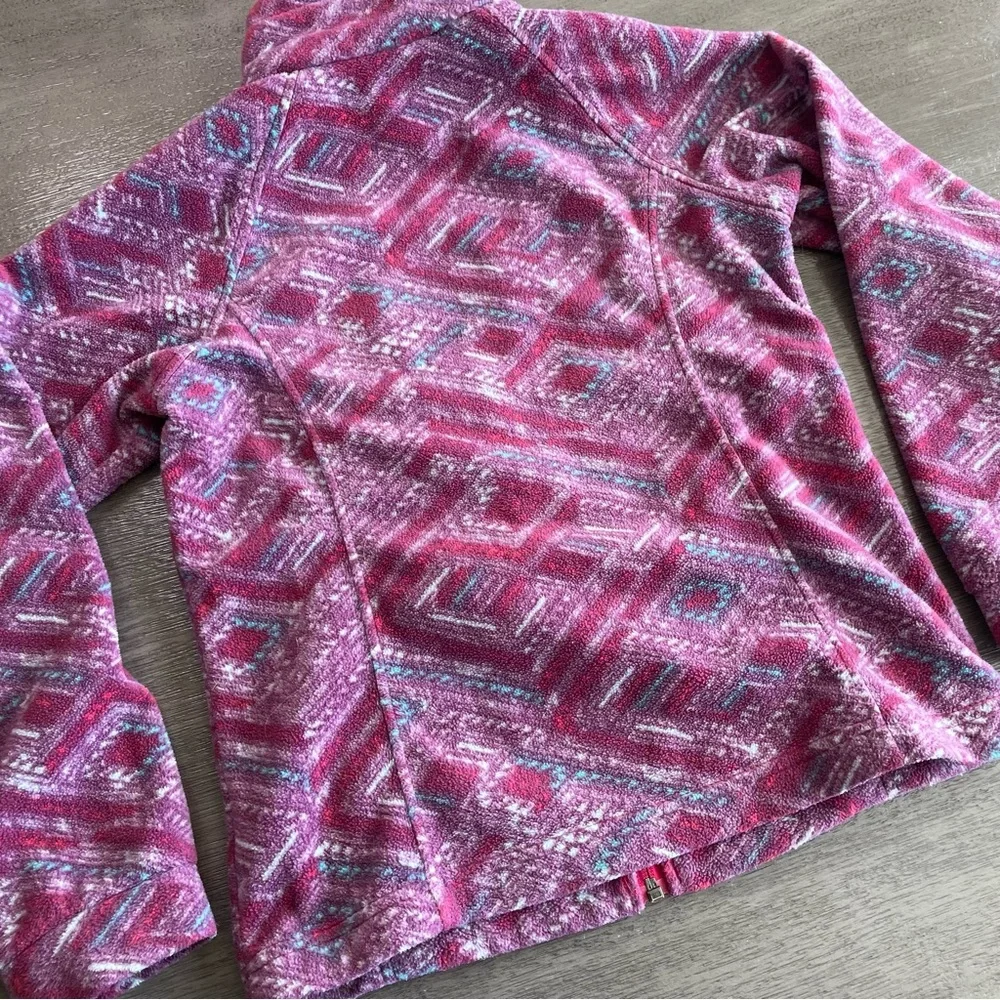 Columbia Purple Printed Soft Full Zip Jacket